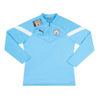 2022-23 Manchester City Puma 1/4 Fermuarlı Antrenman Polar Üstü “Gök Mavisi”