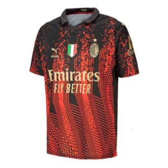 AC Milan 2022/2023 4. Deplasman Şampiyonlar Forması Stadyum Versiyonu “Kırmızı”