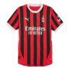 AC Milan 24/25 Orijinal İç Saha Futbol Forması “Kırmızı Siyah”