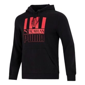AC Milan Futbol Siyah Kapüşonlu Sweatshirt “Siyah”