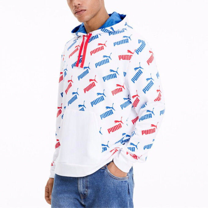 Amplified Track Kapşonlu Sweatshirt “Beyaz”