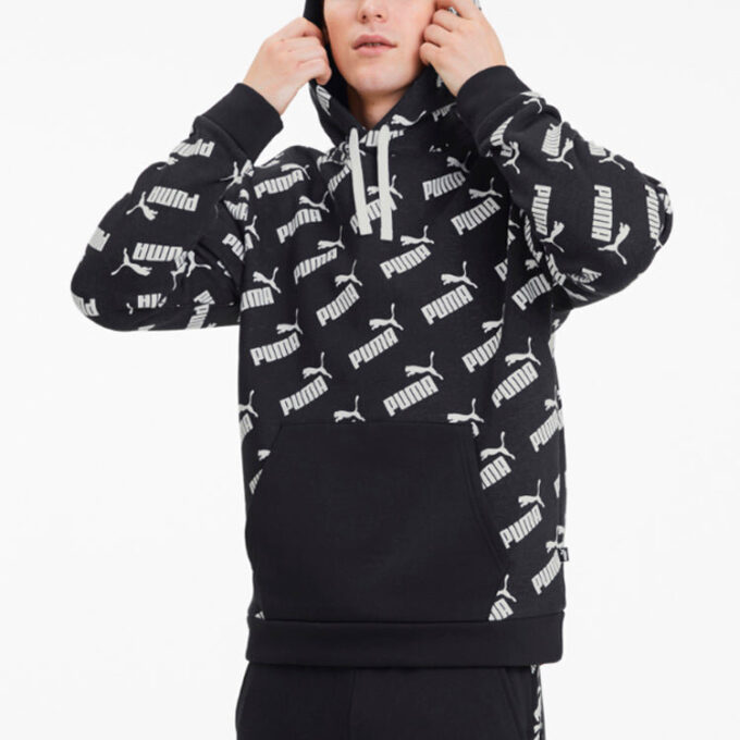 Amplified Track Kapşonlu Sweatshirt “Siyah”