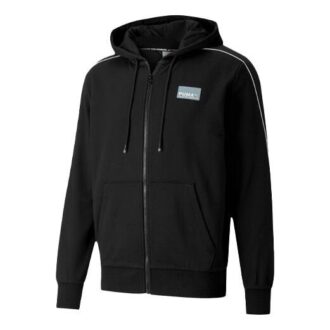 Avenir Tam Fermuarlı Kapüşonlu Sweatshirt “Siyah”