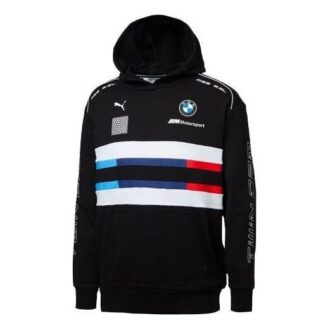 BMW Motorsport Street Orta Katman Kapüşonlu “Siyah Mavi Kırmızı Beyaz”