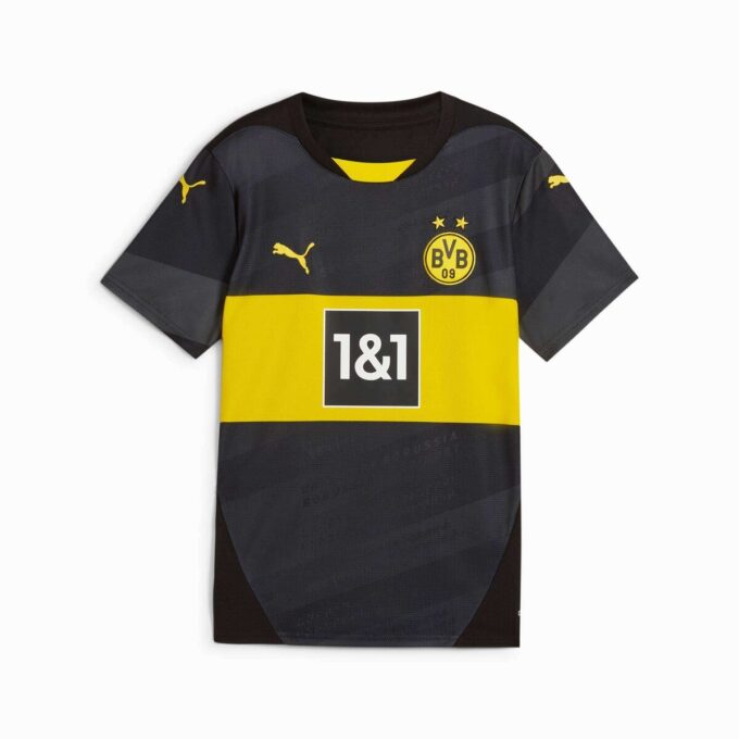 Borussia Dortmund 24/25 Büyük Çocuklar Replika Deplasman Futbol Forması Borussia Dortmund 24/25 Büyük Çocuklar Replika Deplasman Futbol Forması