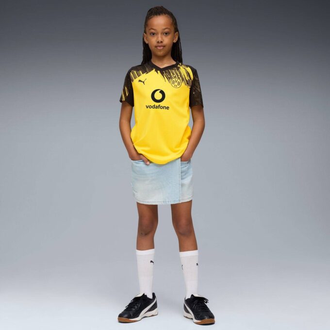 Borussia Dortmund Replica Home 25/26 Büyük Çocuk Futbol Forması Borussia Dortmund Replica Home 25/26 Büyük Çocuk Futbol Forması