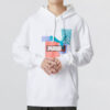 Brand Love TR Logolu Kapüşonlu Sweatshirt “Beyaz”