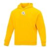 Büyük Boy Trend Grafik Logolu Kapüşonlu Sweatshirt “Sarı”
