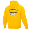 Büyük Boy Trend Grafik Logolu Kapüşonlu Sweatshirt “Sarı”