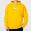 Büyük Boy Trend Grafik Logolu Kapüşonlu Sweatshirt “Sarı”