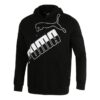 Büyük Logolu Kapüşonlu Sweatshirt “Siyah Beyaz”