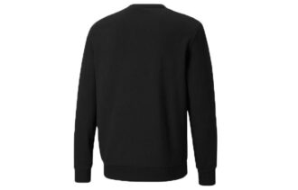 Classics Logo Crew Bronzlaştırıcı Büyük Logo Spor Yuvarlak Yaka Kazak Siyah