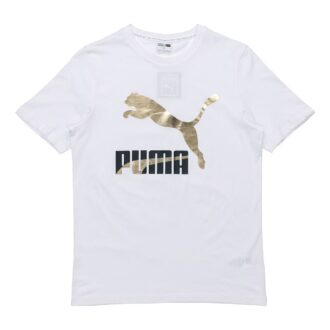 Classics Logo Tişört “Beyaz Altın Siyah”