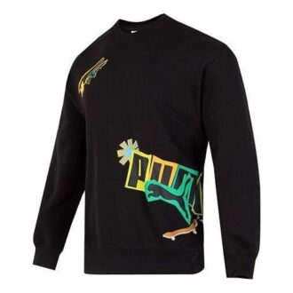 Classics Street Sport Yuvarlak Yaka Sweatshirt “Siyah”