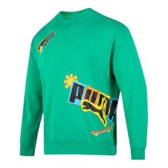 Classics Street Sport Yuvarlak Yaka Sweatshirt “Yeşil”