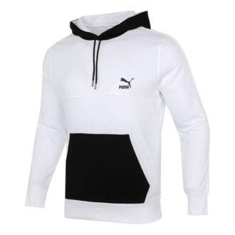 CLSX ColBlock Kapüşonlu Sweatshirt “Beyaz”