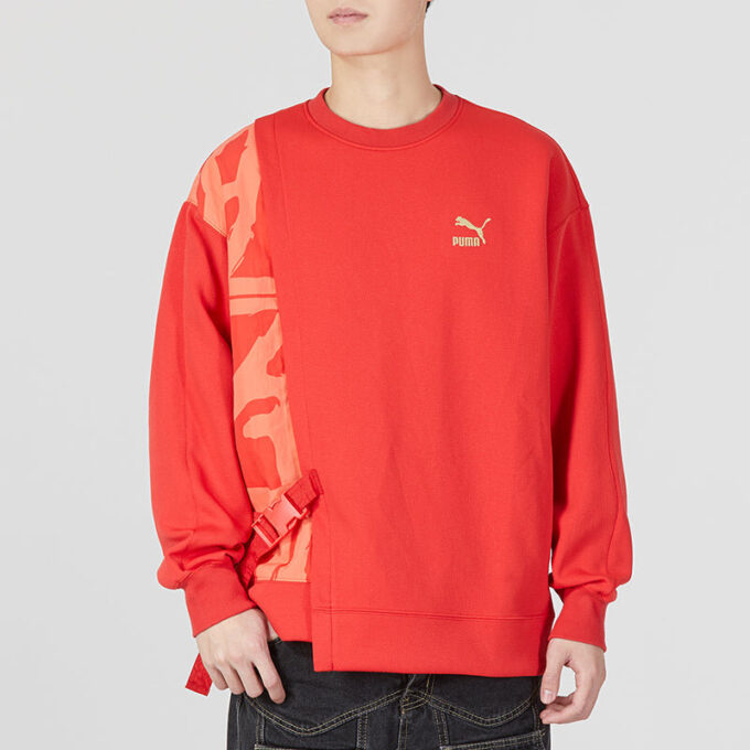 CNY Bz Zaozhi Yuvarlak Yaka Sweatshirt “Kırmızı”