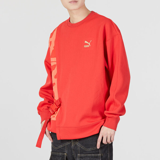 CNY Bz Zaozhi Yuvarlak Yaka Sweatshirt “Kırmızı”