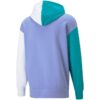 Colorblock Fandom Logolu Kapüşonlu Sweatshirt “Mor”