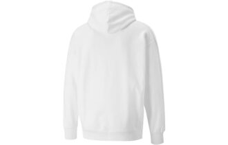 Daire Logolu Kapüşonlu Sweatshirt “Beyaz”