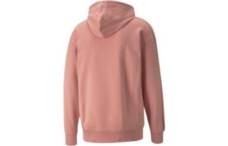Daire Logolu Kapüşonlu Sweatshirt “Pembe”