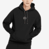 Daire Logolu Kapüşonlu Sweatshirt “Siyah”