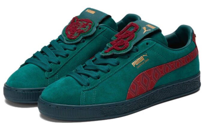 Dapper Dan x Suede “Jakarlı Baskı – Varsity Yeşili”