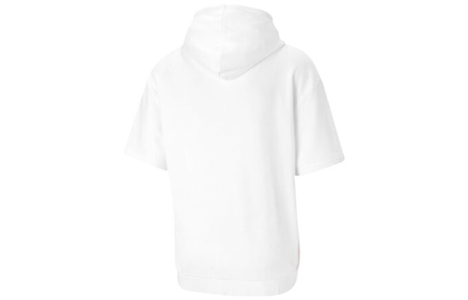 Decor 8 Kısa Kollu Kapüşonlu Sweatshirt “Beyaz Kırmızı Mavi”