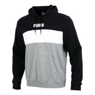 Double Down Kapşonlu Sweatshirt “Gri Siyah Beyaz”