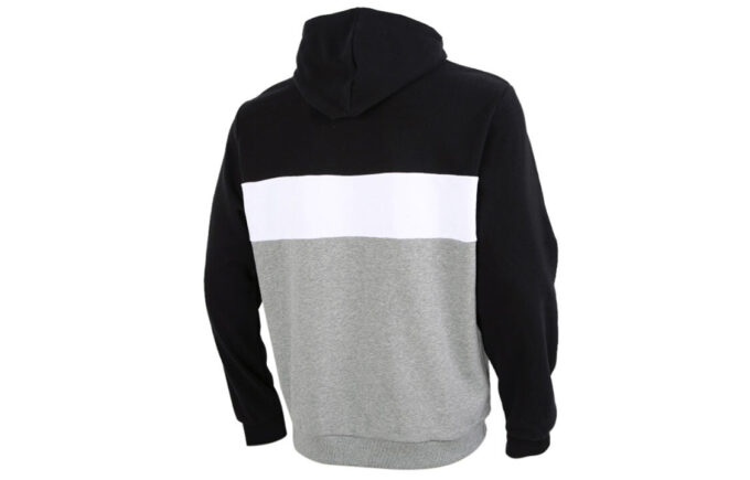 Double Down Kapşonlu Sweatshirt “Gri Siyah Beyaz”
