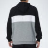 Double Down Kapşonlu Sweatshirt “Gri Siyah Beyaz”
