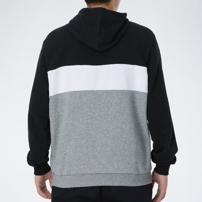 Double Down Kapşonlu Sweatshirt “Gri Siyah Beyaz”