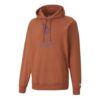 Downtown Grafik Kapüşonlu Sweatshirt “Kahverengi”