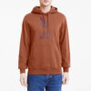 Downtown Grafik Kapüşonlu Sweatshirt “Kahverengi”