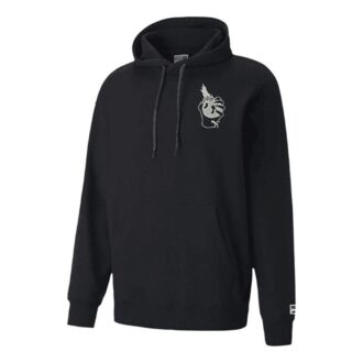 Downtown Grafik Kapüşonlu Sweatshirt “Siyah”