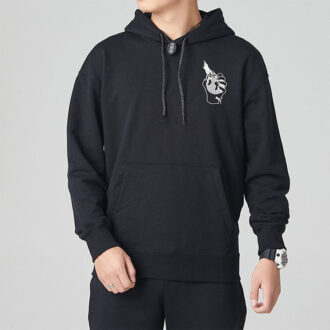 Downtown Grafik Kapüşonlu Sweatshirt “Siyah”