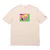 Downtown Graphic Tee “Bej Pembe Yeşil”