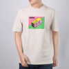 Downtown Graphic Tee “Bej Pembe Yeşil”