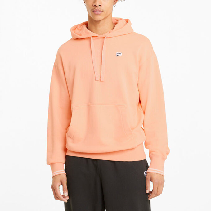 Downtown Logolu Kapüşonlu Sweatshirt “Pembe Siyah Beyaz”