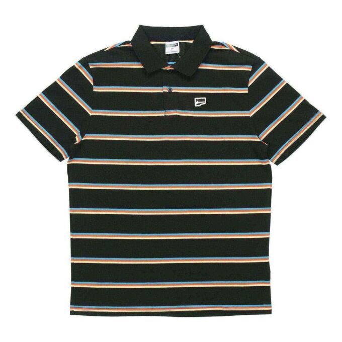 Downtown Stripe Polo Tişört “Siyah”