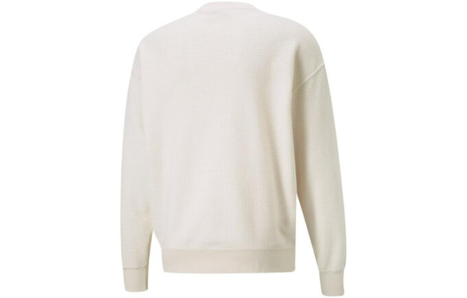Downtown Waffle Yuvarlak Yaka Sweatshirt “Beyaz”