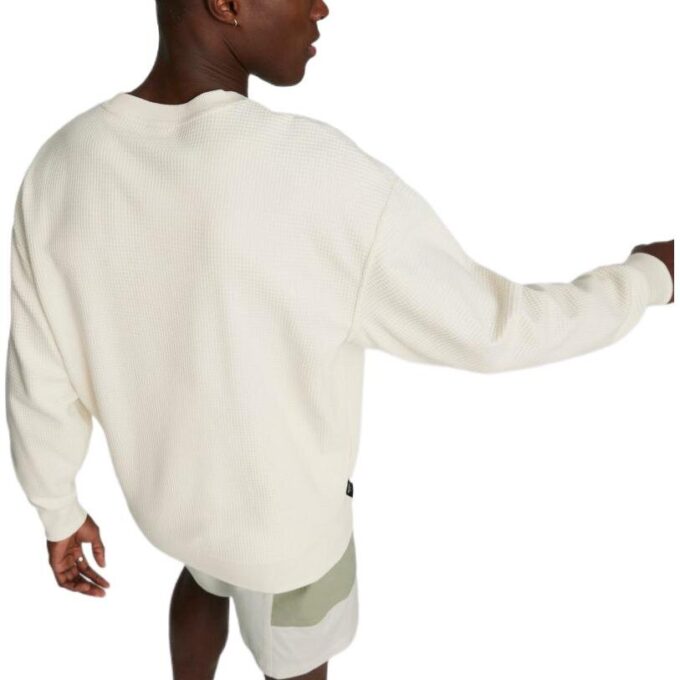 Downtown Waffle Yuvarlak Yaka Sweatshirt “Beyaz”