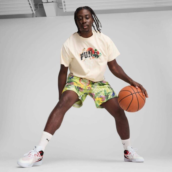 Dunked In Florals Erkek Basketbol Tişörtü Dunked In Florals Erkek Basketbol Tişörtü