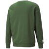 Düz Renkli Logo Yuvarlak Yaka Kazak Uzun Kollu Unisex Yeşil