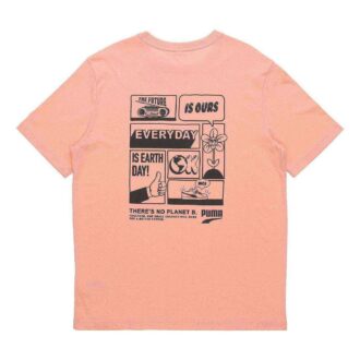 Şeftali Şehir Merkezi Grafik Tişört “Pembe Siyah”