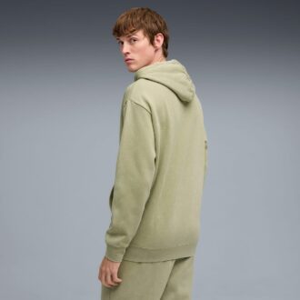 Elevated Essentials Asit Yıkama Erkek Polar Kapüşonlu Üst