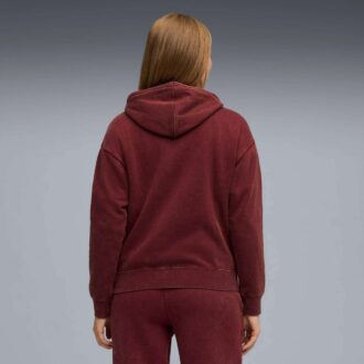 Elevated Essentials Asit Yıkama Kadın Polar Kapüşonlu Üst
