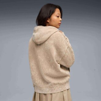Elevated Essentials Asit Yıkama Kadın Polar Kapüşonlu Üst