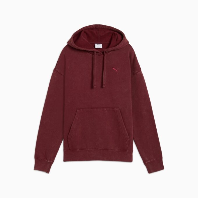 Elevated Essentials Asit Yıkama Kadın Polar Kapüşonlu Üst