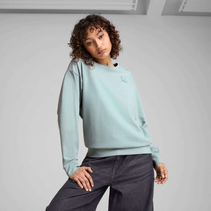 Elevated Essentials Kadın Rahat Mürettebat Sweatshirt Elevated Essentials Kadın Rahat Mürettebat Sweatshirt